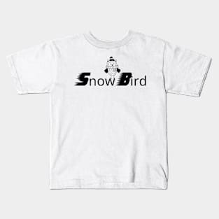 Snow Bird Winter Season Kids T-Shirt